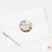 Aangepaste Sticker voor pretkerst in de klassieke  (Envelop)