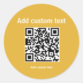 aangepaste sticker voor speciale acties voor QR-co