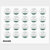 Aangepaste sticker voor veterinaire kliniek voor d (Vel)