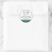 Aangepaste sticker voor veterinaire kliniek voor d (Tas)