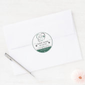 Aangepaste sticker voor veterinaire kliniek voor d (Envelop)