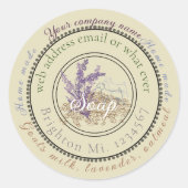 aangepaste sticker voor zeep label groot (Voorkant)