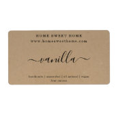 Aangepaste Sticker voor zeeplabel Kraft Background (Voorkant)