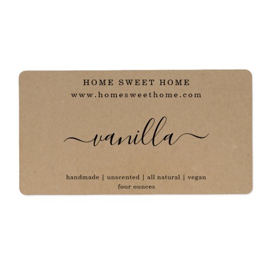 Aangepaste Sticker voor zeeplabel Kraft Background (Voorkant)