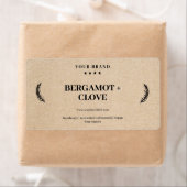 Aangepaste Sticker voor zeeplabel Kraft Background (Insitu)