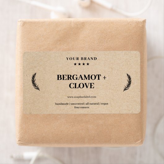 Aangepaste Sticker voor zeeplabel Kraft Background (Insitu)