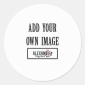 Aangepaste stickerpagina ronde sticker (Voorkant)