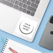 Aangepaste Stickers en stickers | Vinyl & Die-Cut (Laptop met iPhone)
