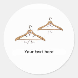 Aangepaste stickers, grappige hangers ronde sticker