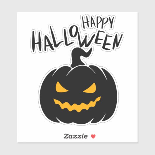 Aangepaste Stickers Happy Halloween (Vel)