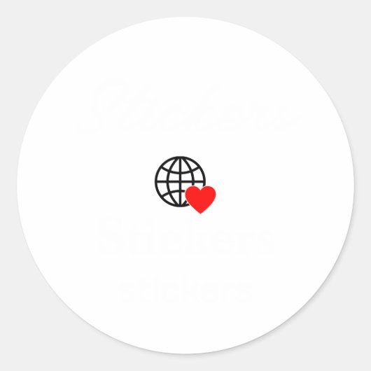 Aangepaste Stickers | Logo, rond,  en tekst (Voorkant)