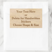 Aangepaste  stickers of lege stickers in BULK (Tas)