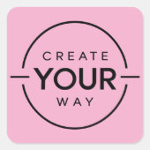 Aangepaste stickers - Pink Dramatic (Voorkant)