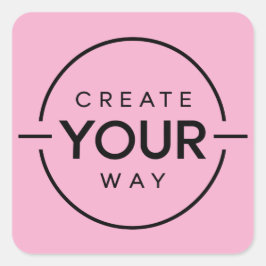 Aangepaste stickers - Pink Dramatic