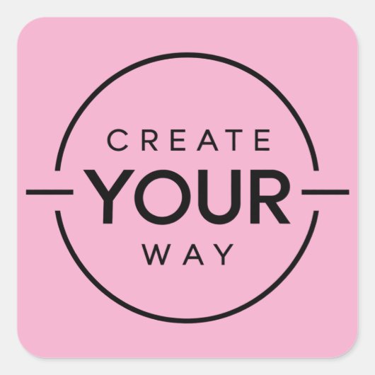 Aangepaste stickers - Pink Dramatic (Voorkant)