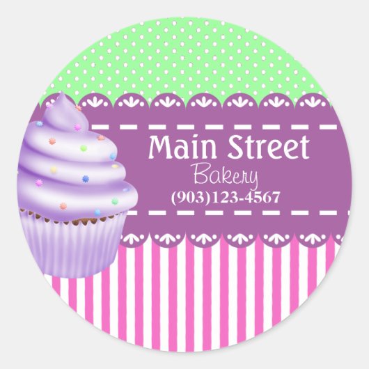 Aangepaste Stickers voor bakkerijen (Voorkant)
