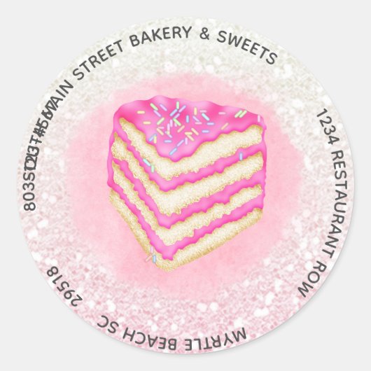 Aangepaste Stickers voor bakkerijen (Voorkant)