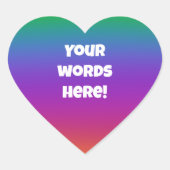 Aangepaste Stickers voor Bright-regenboogenvelop (Voorkant)