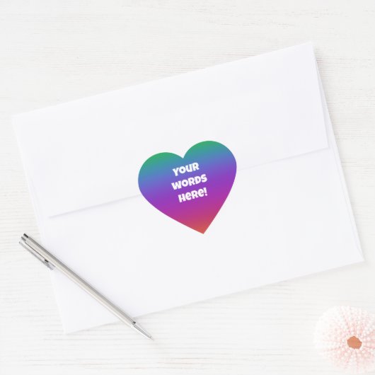 Aangepaste Stickers voor Bright-regenboogenvelop (Envelop)