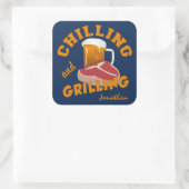 Aangepaste stickers voor chilling en grilling (Tas)