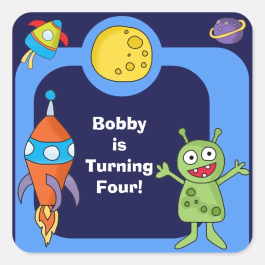 Aangepaste Stickers voor de ruimte (Voorkant)