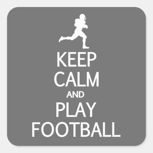 Aangepaste stickers voor Football kalm houden en a (Voorkant)