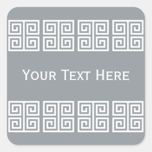 Aangepaste stickers voor het Griekse patroonpatroo