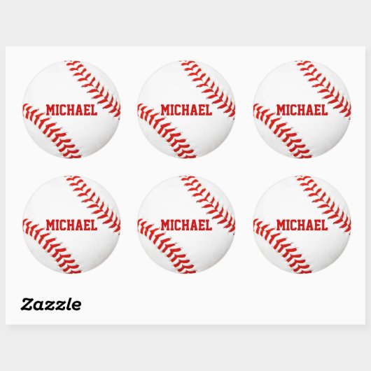 Aangepaste Stickers voor honkbal (Vel)