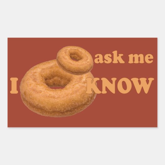 Aangepaste stickers voor Humor donut (Voorkant)