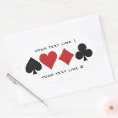 Aangepaste stickers voor kaartspeler (Envelop)