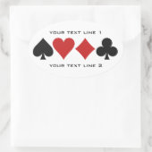 Aangepaste stickers voor kaartspeler (Tas)