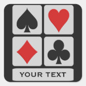 Aangepaste stickers voor kaartspeler (Voorkant)