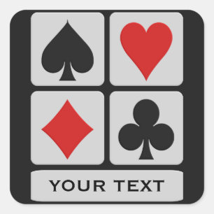Aangepaste stickers voor kaartspeler