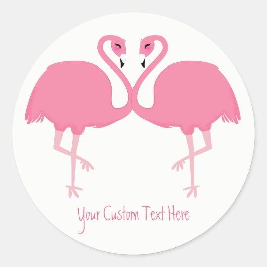 Aangepaste stickers voor klapbare Flamingos (Voorkant)