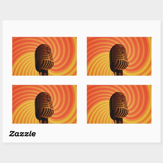 Aangepaste stickers voor microfoonherkenning (Vel)