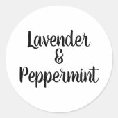 Aangepaste Stickers voor moderne kaarslabels (Voorkant)