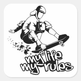 Aangepaste stickers voor skateboarden