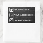 Aangepaste Stickers voor sociale media (Tas)