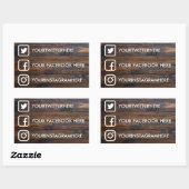 Aangepaste Stickers voor sociale media (Vel)