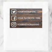 Aangepaste Stickers voor sociale media (Tas)