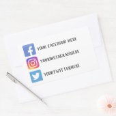 Aangepaste Stickers voor sociale media (Envelop)