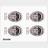 Aangepaste stickers voor tandartsen (Vel)