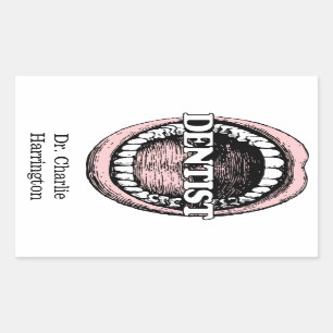 Aangepaste stickers voor tandartsen