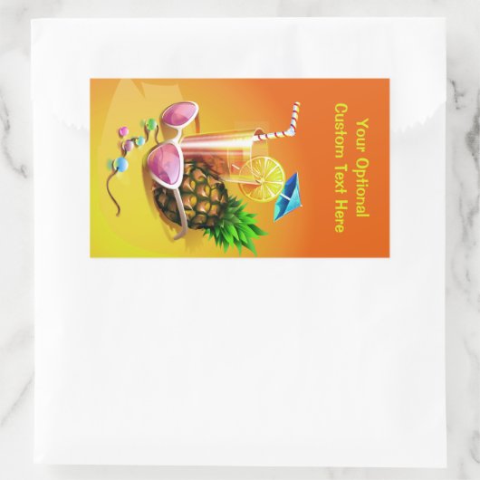 Aangepaste stickers voor Tropische Drink (Tas)
