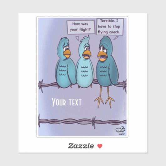 Aangepaste Stickers voor vliegende coach (Vel)