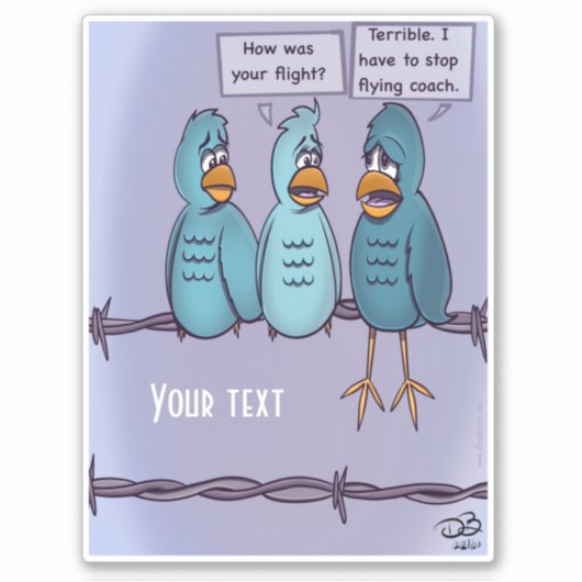 Aangepaste Stickers voor vliegende coach (Voorkant)