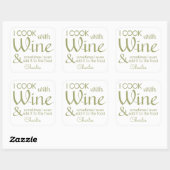 Aangepaste stickers voor wijnprijsopgave (Vel)