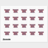 Aangepaste stickers voor Zombie Free Zone (Vel)