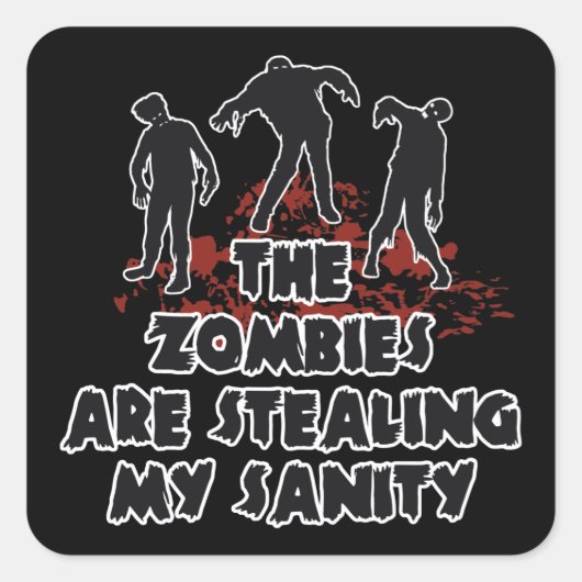 Aangepaste stickers voor Zombies in kleur (Voorkant)