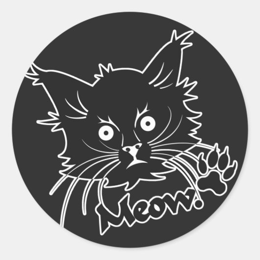 Aangepaste stickers voor zwarte kat (Voorkant)